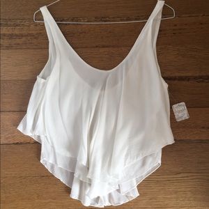 Free people swing white crop
